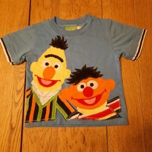 Ernie and Bert Sesame Street Fabric Pieced Best Friends Shirt